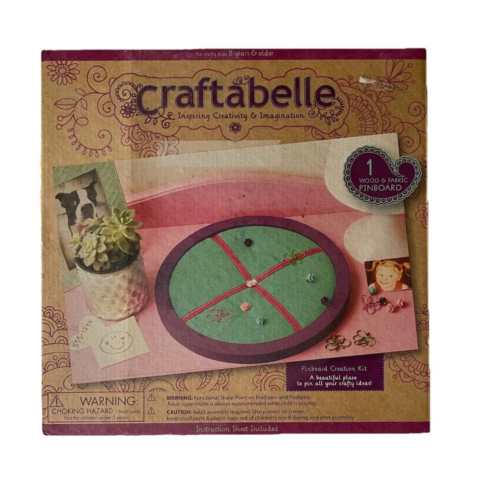 Craftabelle Pinboard Creation Kit Crafts - Kids New in Box